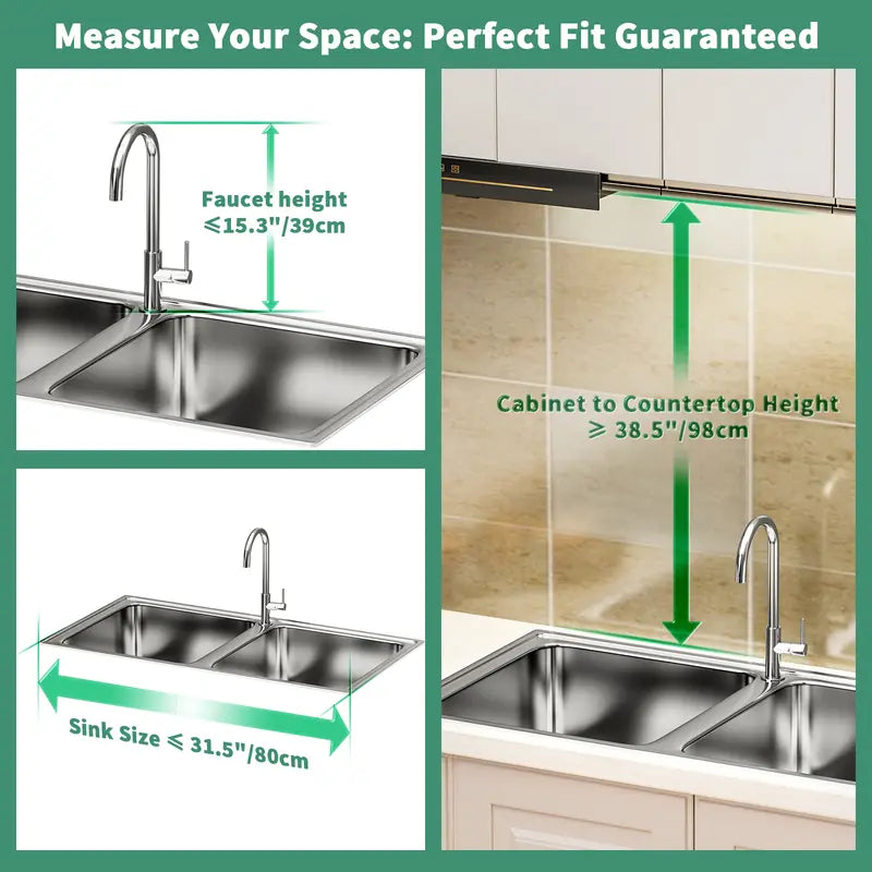 Over Sink Dish Drying Rack – 1 & 2 Tier Kitchen Counter Organizer with Space-Saving Metal Storage Design