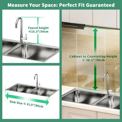 Over Sink Dish Drying Rack – 1 & 2 Tier Kitchen Counter Organizer with Space-Saving Metal Storage Design